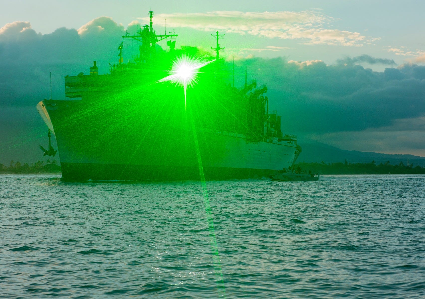 Ship Employs B.E. Meyers & Co. LA-9/P Laser Dazzler for Escalation of Force (Maritime)